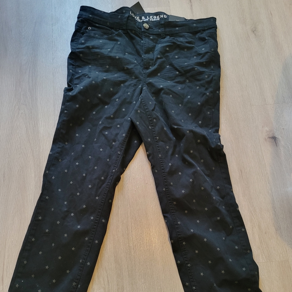 Love and Legend Star Print Skinny Jeans